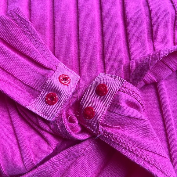 Girls mock neck ribbed knit bodysuit 11-12 - Picture 6 of 8